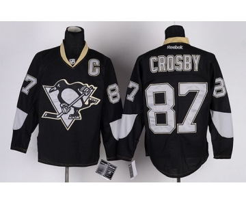 Pittsburgh Penguins #87 Sidney Crosby Black Ice Jersey