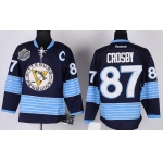 Pittsburgh Penguins #87 Sidney Crosby Navy Blue Third Jersey