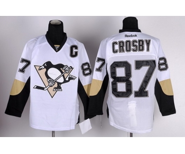 Pittsburgh Penguins #87 Sidney Crosby White Jersey