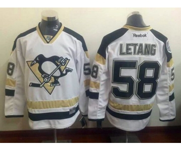 Men's Pittsburgh Penguins #58 Kris Letang 2014 Stadium Series White Jersey