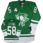 Pittsburgh Penguins #58 Kris Letang St. Patrick's Day Green Jersey