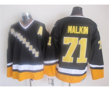 Pittsburgh Penguins #71 Evgeni Malkin 1993 Black Throwback CCM Jersey