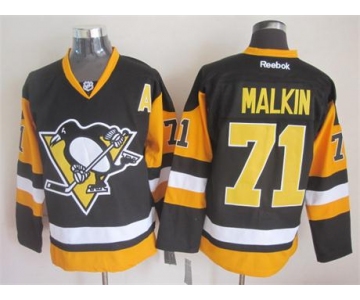 Pittsburgh Penguins #71 Evgeni Malkin Black Third Jersey