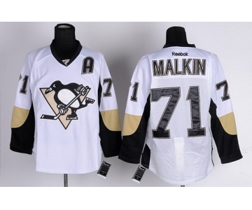 Pittsburgh Penguins #71 Evgeni Malkin White Jersey