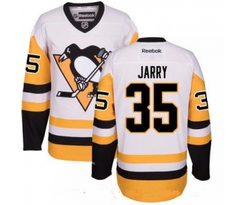 Men's Pittsburgh Penguins #35 Tristan Jarry White Third Stitched NHL Reebok Hockey Jersey