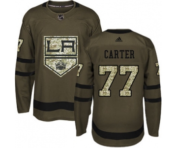 Adidas Kings #77 Jeff Carter Green Salute to Service Stitched NHL Jersey