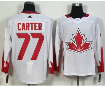 Men's Team Canada #77 Jeff Carter White 2016 World Cup of Hockey Game Jersey