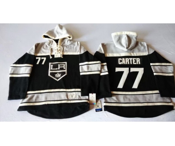 Old Time Hockey Los Angeles Kings #77 Jeff Carter Black Hoodie
