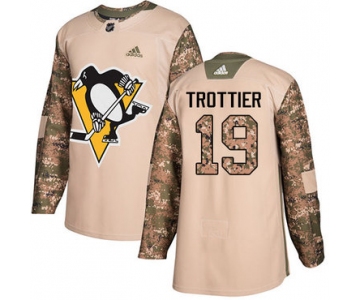 Adidas Penguins #19 Bryan Trottier Camo Authentic 2017 Veterans Day Stitched NHL Jersey