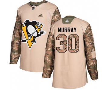 Adidas Penguins #30 Matt Murray Camo Authentic 2017 Veterans Day Stitched NHL Jersey