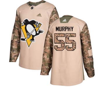 Adidas Penguins #55 Larry Murphy Camo Authentic 2017 Veterans Day Stitched NHL Jersey