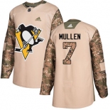 Adidas Penguins #7 Joe Mullen Camo Authentic 2017 Veterans Day Stitched NHL Jersey