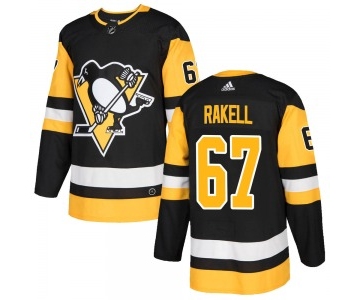 Adidas Pittsburgh Penguins #67 Rickard Rakell Black Alternate Authentic Stitched NHL Jersey