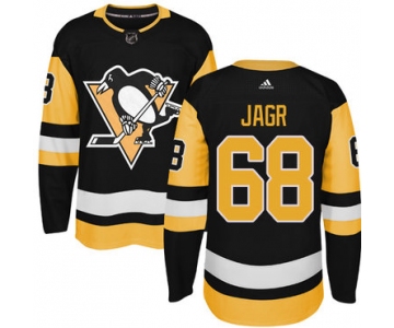 Adidas Pittsburgh Penguins #68 Jaromir Jagr Black Alternate Authentic Stitched NHL Jersey