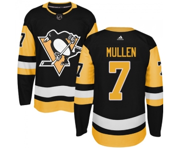 Adidas Pittsburgh Penguins #7 Joe Mullen Black Alternate Authentic Stitched NHL Jersey