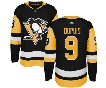 Adidas Pittsburgh Penguins #9 Pascal Dupuis Black Alternate Authentic Stitched NHL Jersey