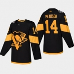 Men's #14 Tanner Pearson Penguins Coors Light 2019 Stadium Series Black Authentic Jersey