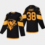 Men's #38 Derek Grant Penguins Coors Light 2019 Stadium Series Black Authentic Jersey