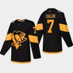 Men's #7 Matt Cullen Penguins Coors Light 2019 Stadium Series Black Authentic Jersey