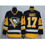 Men's Pittsburgh Penguins #17 Bryan Rust Black Third Stitched NHL Reebok Hockey Jersey