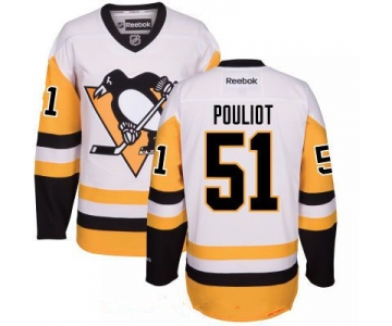 Men's Pittsburgh Penguins #51 Derrick Pouliot White Third Stitched NHL Reebok Hockey Jersey