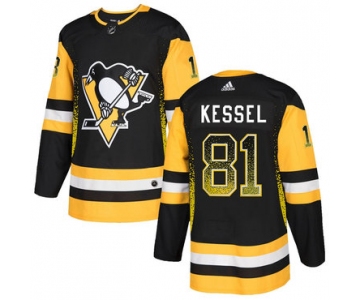 Men's Pittsburgh Penguins #81 Phil Kessel Black Drift Fashion Adidas Jersey