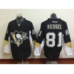 Men's Pittsburgh Penguins #81 Phil Kessel Black Jersey