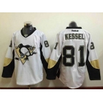 Men's Pittsburgh Penguins #81 Phil Kessel White Jersey