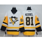 Penguins #81 Phil Kessel White New Away Stitched NHL Jersey