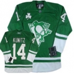 Pittsburgh Penguins #14 Chris Kunitz St. Patrick's Day Green Jersey