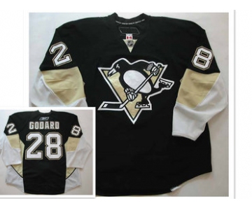 Pittsburgh Penguins #28 Eric Godard Black 2008-09 Jersey