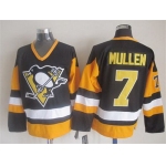 Pittsburgh Penguins #7 Joe Mullen Black Throwback CCM Jersey