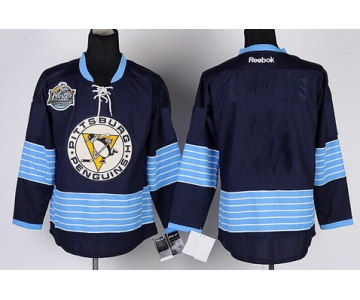Pittsburgh Penguins Blank Navy Blue Third Jersey