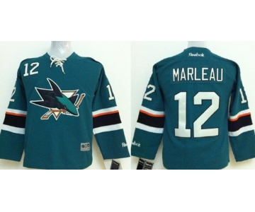 San Jose Sharks #12 Patrick Marleau 2014 Blue Kids Jersey