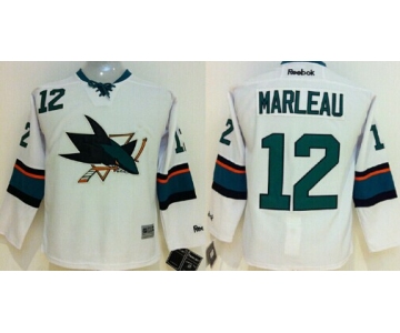 San Jose Sharks #12 Patrick Marleau 2014 White Kids Jersey