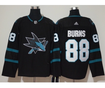 Adidas San Jose Sharks #88 Brent Burns Black Alternate Authentic Stitched NHL Jersey