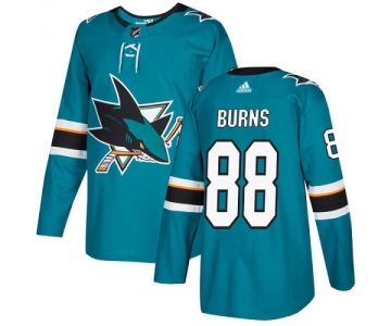 Adidas San Jose Sharks #88 Brent Burns Teal Home Authentic Stitched Youth NHL Jersey