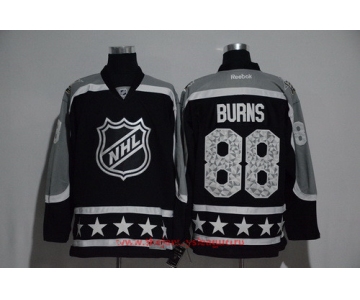 Men's Pacific Division San Jose Sharks #88 Brent Burns Reebok Black 2017 NHL All-Star Stitched Ice Hockey Jersey