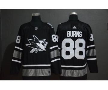 Men's San Jose Sharks 88 Brent Burns Black 2019 NHL All-Star Game Adidas Jersey