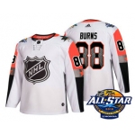 Men's San Jose Sharks #88 Brent Burns White 2018 NHL All-Star Stitched Ice Hockey Jersey