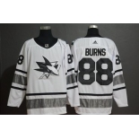 Men's San Jose Sharks 88 Brent Burns White 2019 NHL All-Star Game Adidas Jersey