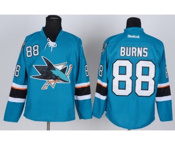 San Jose Sharks #88 Brent Burns 2014 Blue Jersey