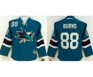 San Jose Sharks #88 Brent Burns 2014 Blue Kids Jersey