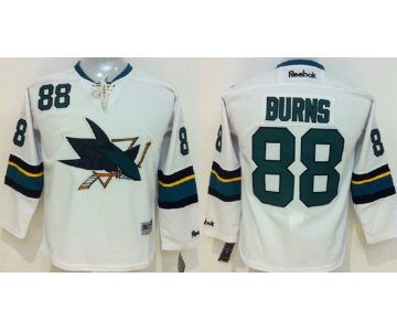 San Jose Sharks #88 Brent Burns 2014 White Kids Jersey