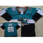 San Jose Sharks #88 Brent Burns 2015 Stadium Series Blue/Black Jersey