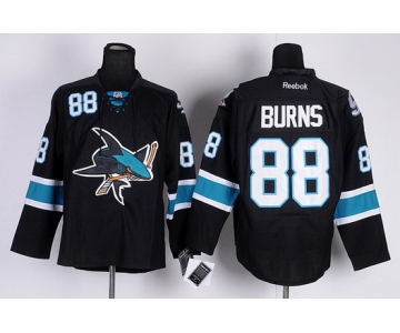 San Jose Sharks #88 Brent Burns Black Third Jersey