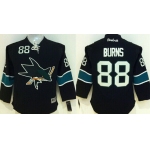 San Jose Sharks #88 Brent Burns Black Third Kids Jersey