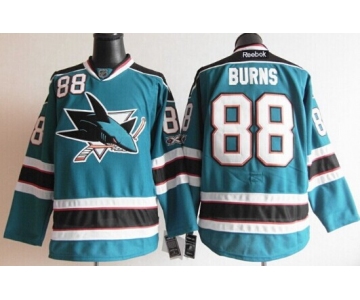 San Jose Sharks #88 Brent Burns Blue Jersey