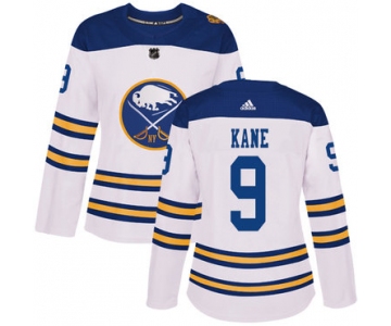 Adidas Buffalo Sabres #9 Evander Kane White Authentic 2018 Winter Classic Women's Stitched NHL Jersey