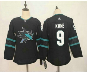 Youth San Jose Sharks #9 Evander Kane NEW Black Adidas Stitched NHL Jersey